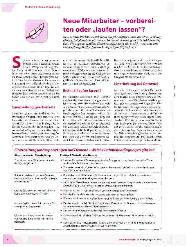 Vorschauseite 1: Neue Mitarbeiter - vorbereiten oder „laufen lassen?