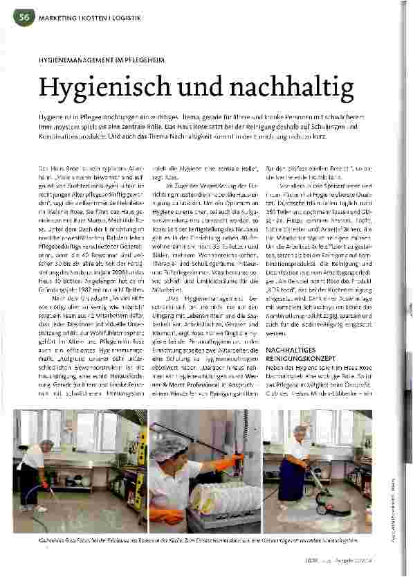 Vorschauseite 1: Hygienisch und nachhaltig