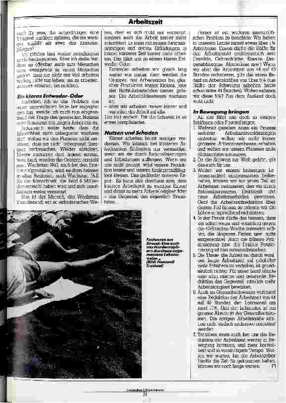 Vorschauseite 2: Kürzer arbeiten heißt weniger verdienen (Der Politiker)