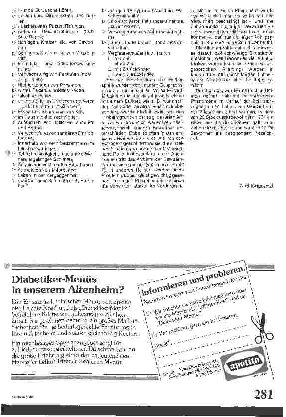Vorschauseite 4: Psychische Schwierigkeiten I / Zur Situation von Altenu. Pflegeheimbewohnern mit psychischen Schwierigkeiten