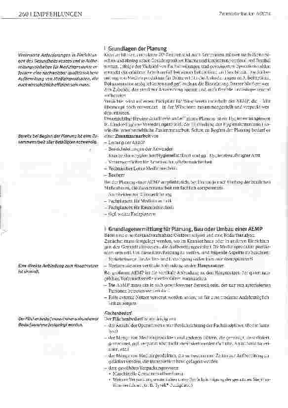 Vorschauseite 2: Anforderungen für den Bau oder Umbau einer Aufbereltungseinheit für Medizinprodukte (AEMP)Teil 1 - Grundlagen