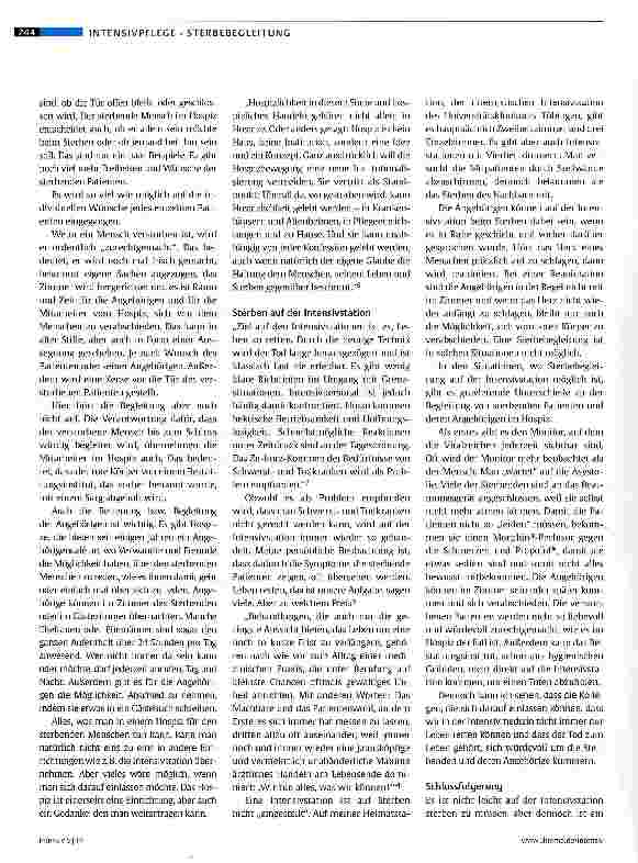 Vorschauseite 6: Sterben auf der Intensivstation