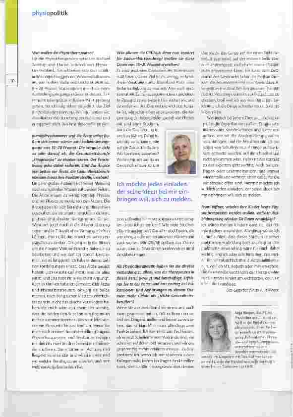 Vorschauseite 3: Parlament statt Patient