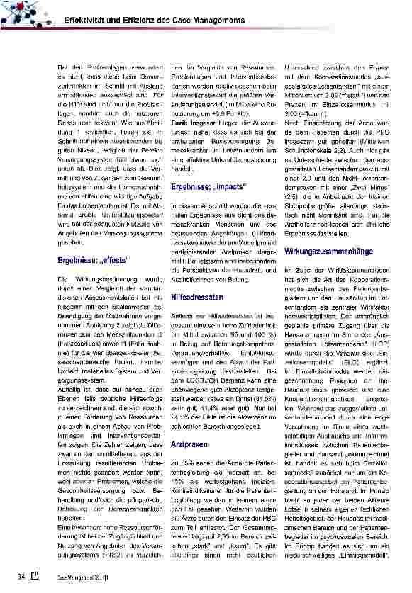 Vorschauseite 4: Effektivität und Effizienz des Case Managements in der ambulanten, sektorübergreifenden Basisversorgung Demenzerkrankter