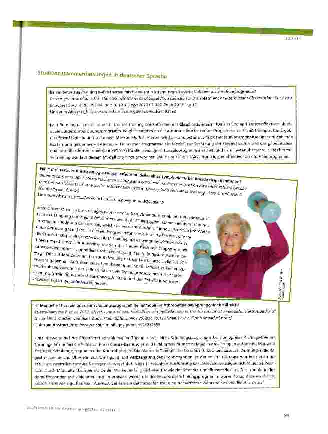 Vorschauseite 2: Evidenz-Update für die Physiotherapie