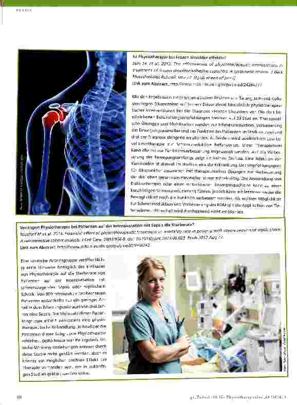 Vorschauseite 3: Evidenz-Update für die Physiotherapie