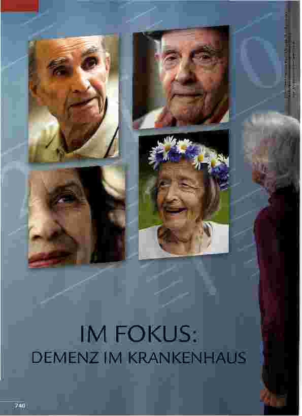 Vorschauseite 1: IM FOKUS: DEMENZ IM KRANKENHAUS