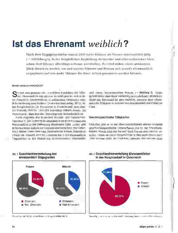 Vorschauseite 1: Ist das Ehrenamt weiblich?