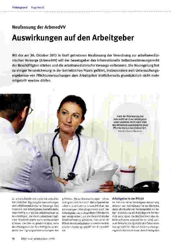 Vorschauseite 1: Auswirkungen auf den Arbeitgeber