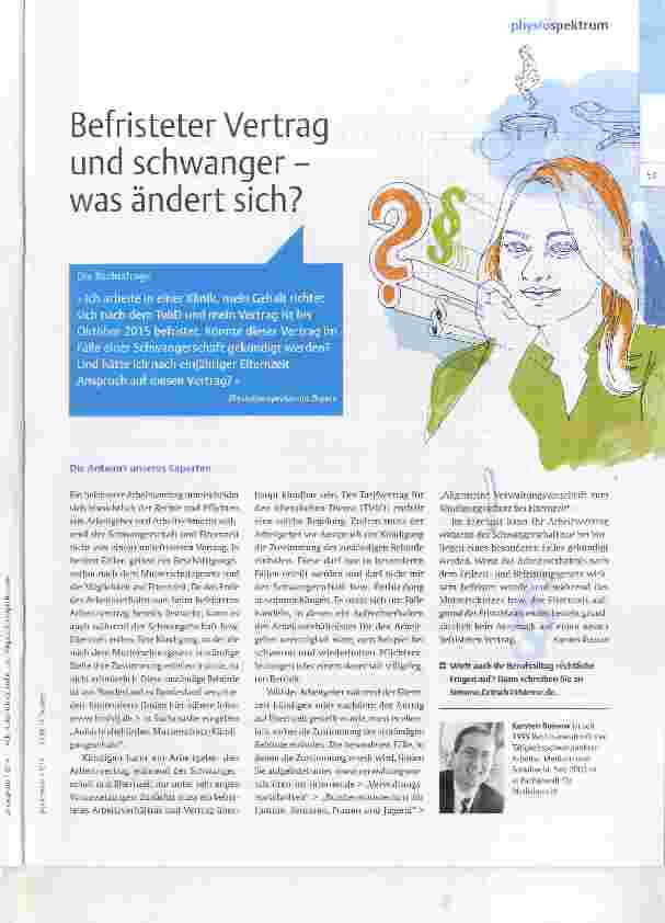 Vorschauseite 1: Befristeter Vertrag und schwanger was ändert sich?