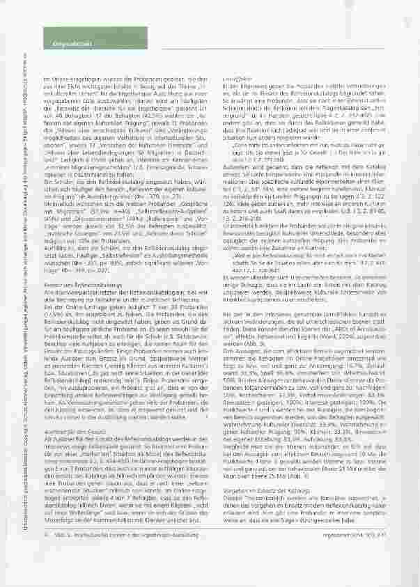 Vorschauseite 5: Interkulturelles Lernen in der Ergotherapie-AusbildungEine empirische Untersuchung zum Umgang von Schülern mit einemRefiexionskatalog