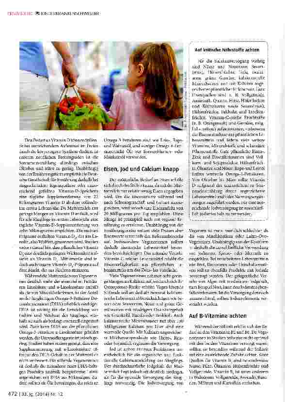 Vorschauseite 2: Vegane Kinderernährung