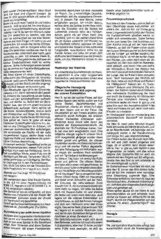 Vorschauseite 2: Besonderheiten pflegerischer Maßnahmen/Über die orthopäd. Pflege eines Patienten nach Implantation einer Hüftprothese