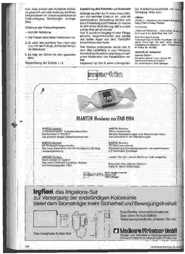 Vorschauseite 3: Besonderheiten pflegerischer Maßnahmen/Über die orthopäd. Pflege eines Patienten nach Implantation einer Hüftprothese