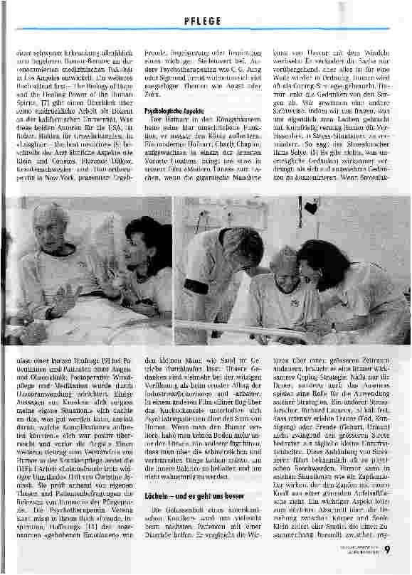 Vorschauseite 2: Achtung! Humor kann Ihrer Krankheit schaden Humor - ein mögliches Pflegekonzept