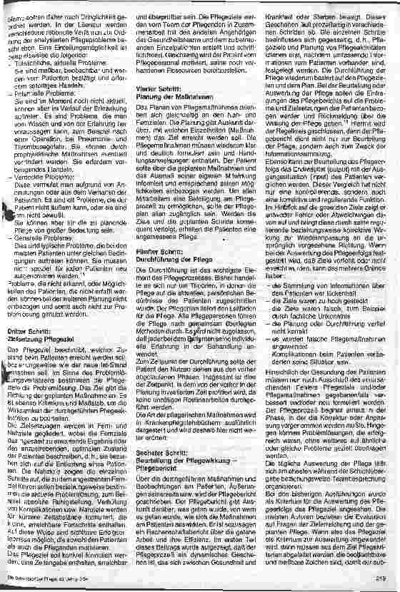 Vorschauseite 2: Der Pfegeprozeß Teil 2: Die Schritte des Pflegeprozesses und die Auswertung einer Umfrage beim Pflegepersonal der Uni Göttingen