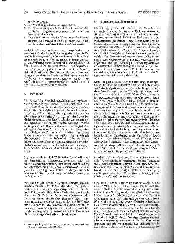 Vorschauseite 5: Gesetz zur Förderung der Ausbildung und Beschäftigung schwerbehinderter Menschen