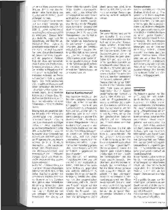 Vorschauseite 3: The Year After - Existenzsicherung in der ambulanten Pflege