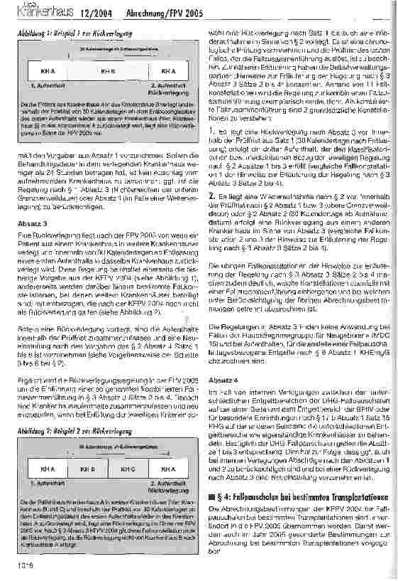 Vorschauseite 5: Abrechnung nach der FPV 2005