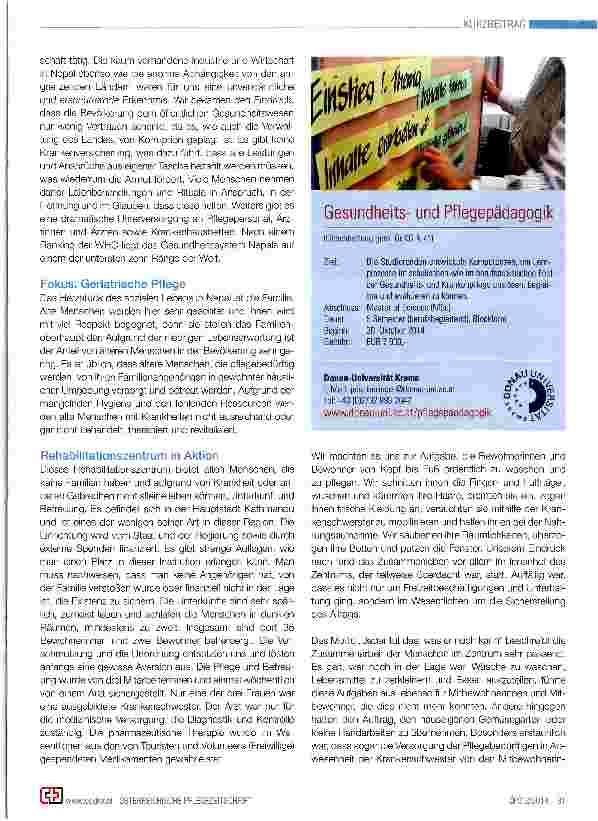 Vorschauseite 2: Faszination NepalEin Pflegepraktikum in einer anderen Welt