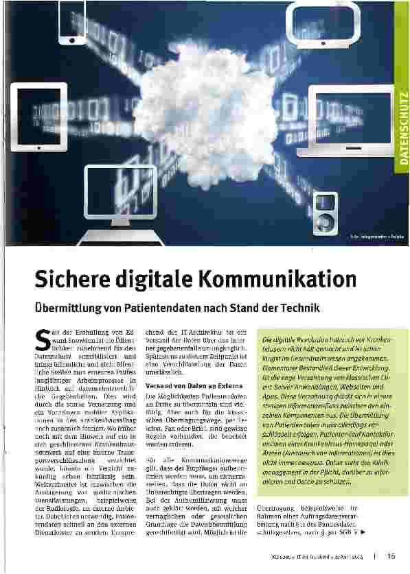 Vorschauseite 1: Sichere digitale Kommunikation