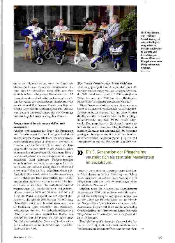 Vorschauseite 2: Die Zukunft des Pflegeheims