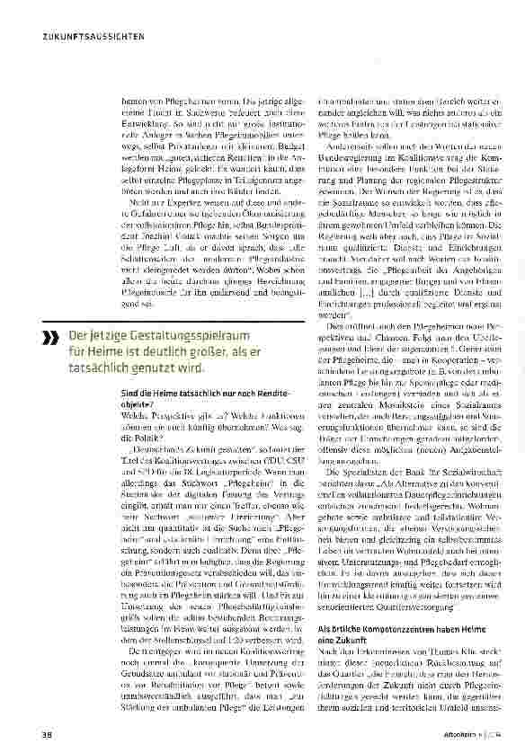 Vorschauseite 3: Die Zukunft des Pflegeheims