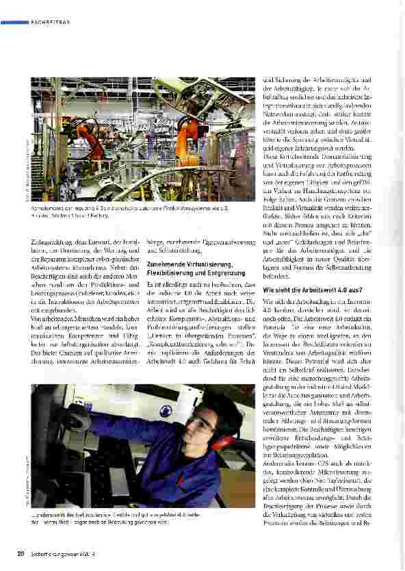 Vorschauseite 3: Industrie 4. 0 und Prävention