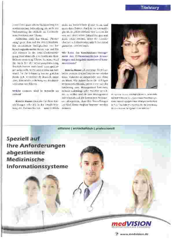 Vorschauseite 2: Das sich selbst optimierende Krankenhaus