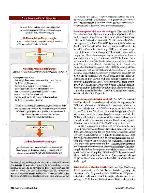 Vorschauseite 3: Gesetzespaket für die Prävention