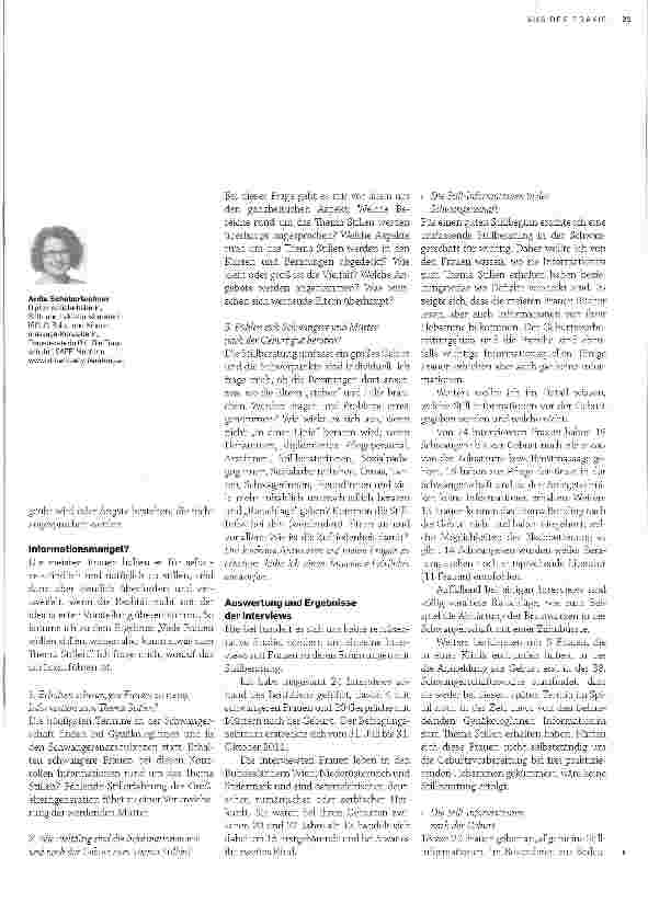 Vorschauseite 2: Stillberatung ist „Bindungsberatung