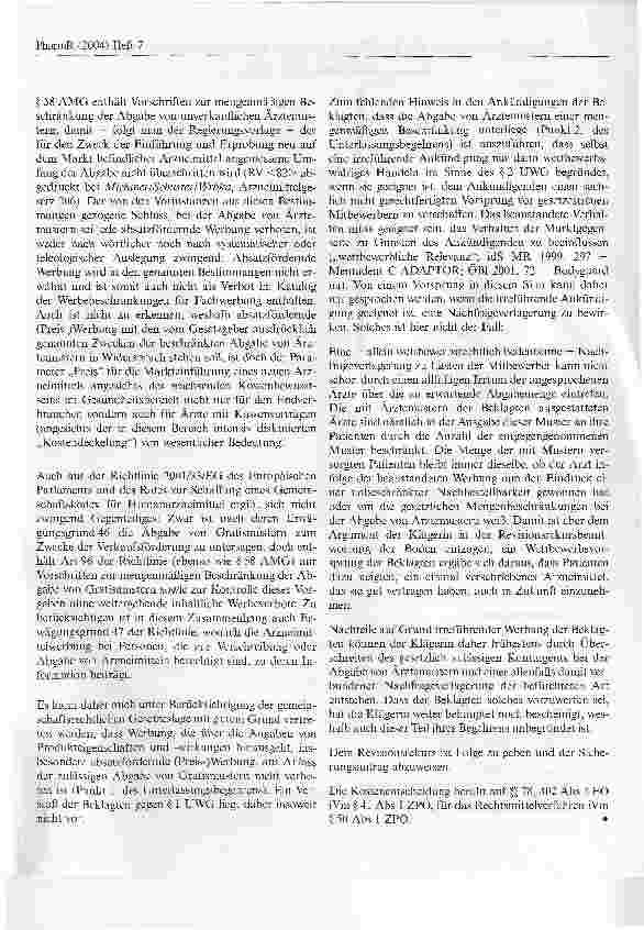 Vorschauseite 4: Zur Abgabe von ArztemusternFood and Drug Austria