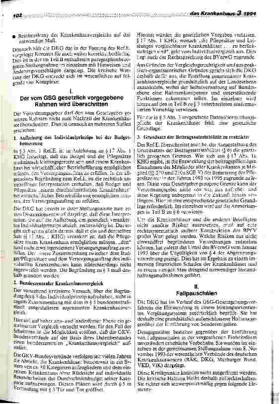 Vorschauseite 2: Konzept der BPflV weiter korrekturbedürftig Vorläufige Stellungnahme (Eckpunkte) der DKG zum Referentenentwurf der BPflV 95