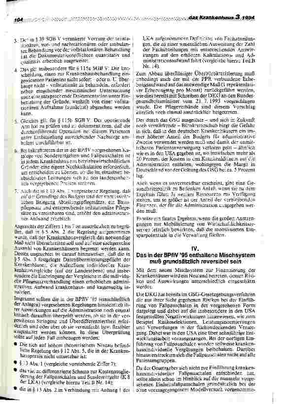 Vorschauseite 4: Konzept der BPflV weiter korrekturbedürftig Vorläufige Stellungnahme (Eckpunkte) der DKG zum Referentenentwurf der BPflV 95