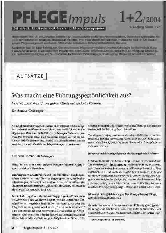Vorschauseite 1: Was macht eine Führungspersönlichkeit aus?Wie Vorgesetzte sich zu guten Chefs entwickeln können