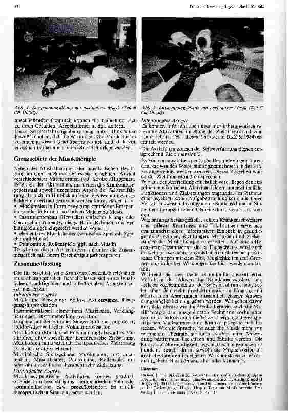 Vorschauseite 3: Bedeutung und Funktion der Musik in der Weiterbildung zur Krankenschwester/ zum Krankenpfleger für Psychiatrie