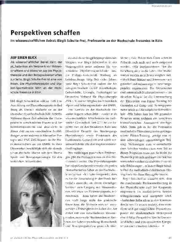 Vorschauseite 1: Perspektiven schaffen