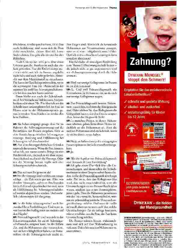 Vorschauseite 3: Frühe Hebammenbetreuung stärkt die Selbstwahrnehmung