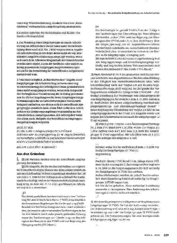 Vorschauseite 2: Konstitutive Entgeltregelung im Arbeitsvertrag