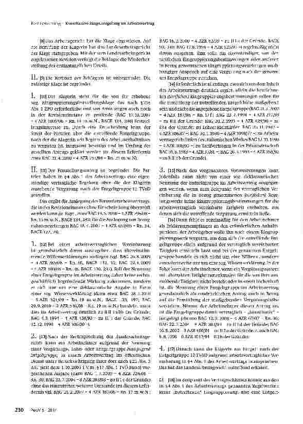 Vorschauseite 3: Konstitutive Entgeltregelung im Arbeitsvertrag