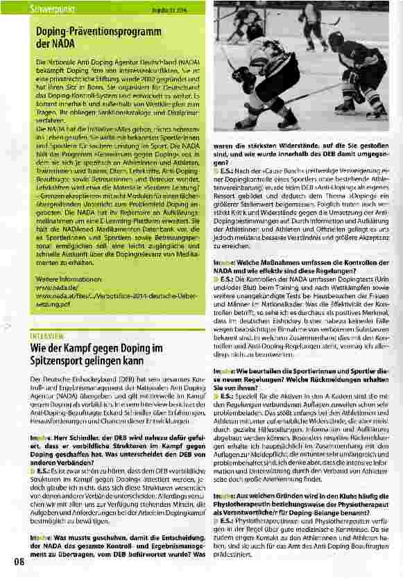 Vorschauseite 1: Wie der Kampf gegen Doping im Spitzensport gelingen kann