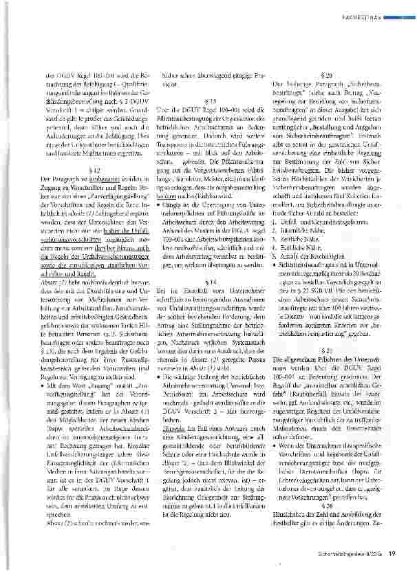Vorschauseite 4: Bewährtes und Neues Welche Änderungen bringt die neue DGUV Vorschrift 1 „Grundsätze der Prävention?
