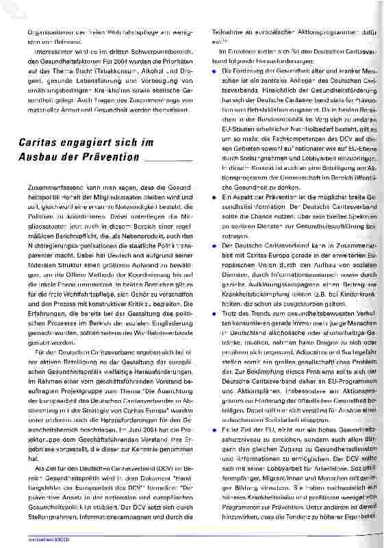 Vorschauseite 6: Gesundheitspolitik im AufwindHerausforderungen in der EU der 25