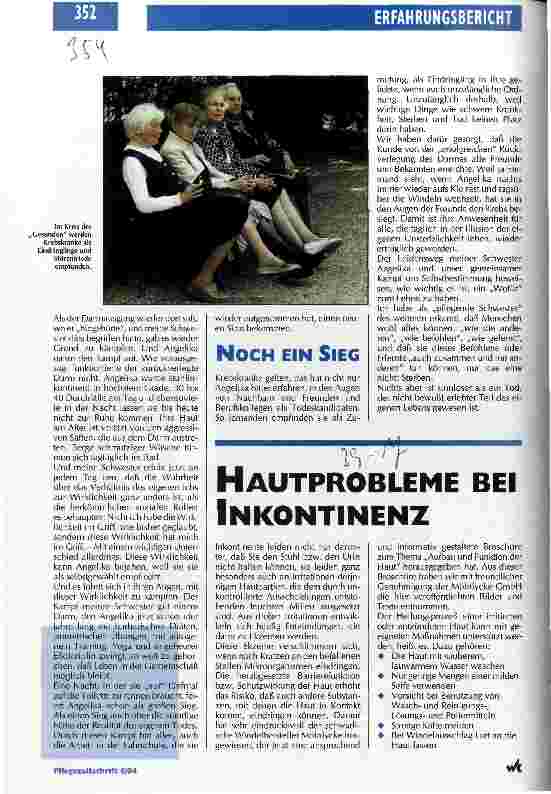 Vorschauseite 1: Hautprobleme bei Inkontinenz