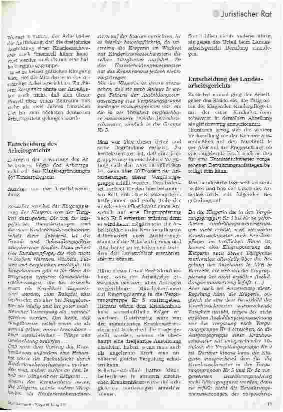 Vorschauseite 2: Gleiche Arbeit - gleicher Lohn? Vergütung von nicht examinierten Kräften in der stationären Krankenpflege