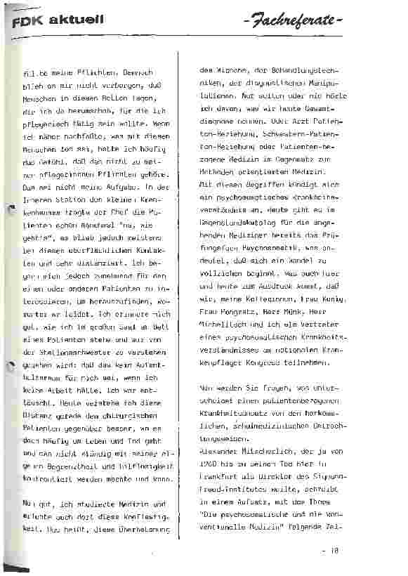 Vorschauseite 2: Die Einstellung zum Krankenpflegeberuf aus der Sicht des ärztlichen Psychotherapeuten
