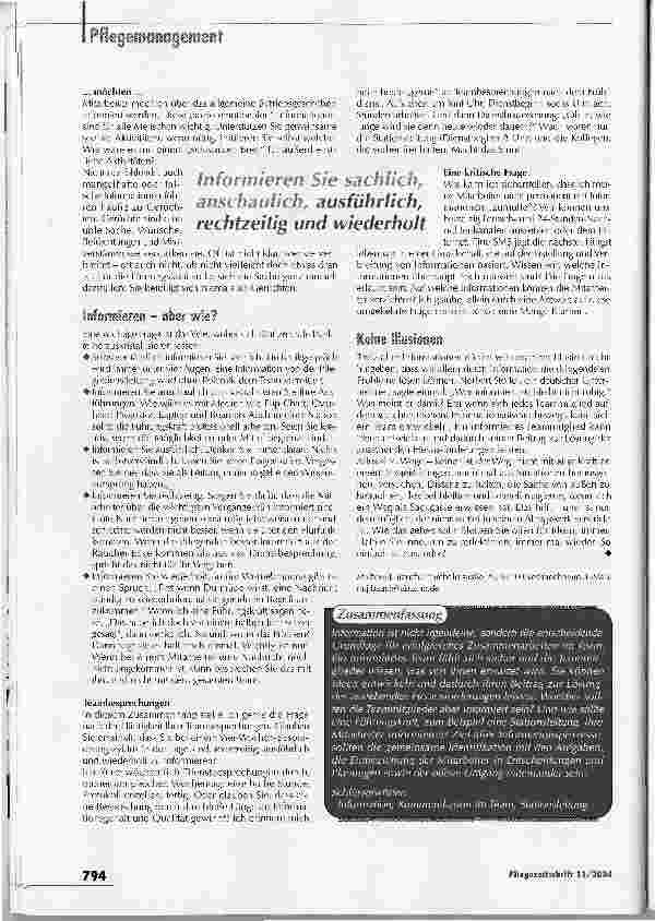 Vorschauseite 3: Teamarbeit nicht der Raucherecke überlassen