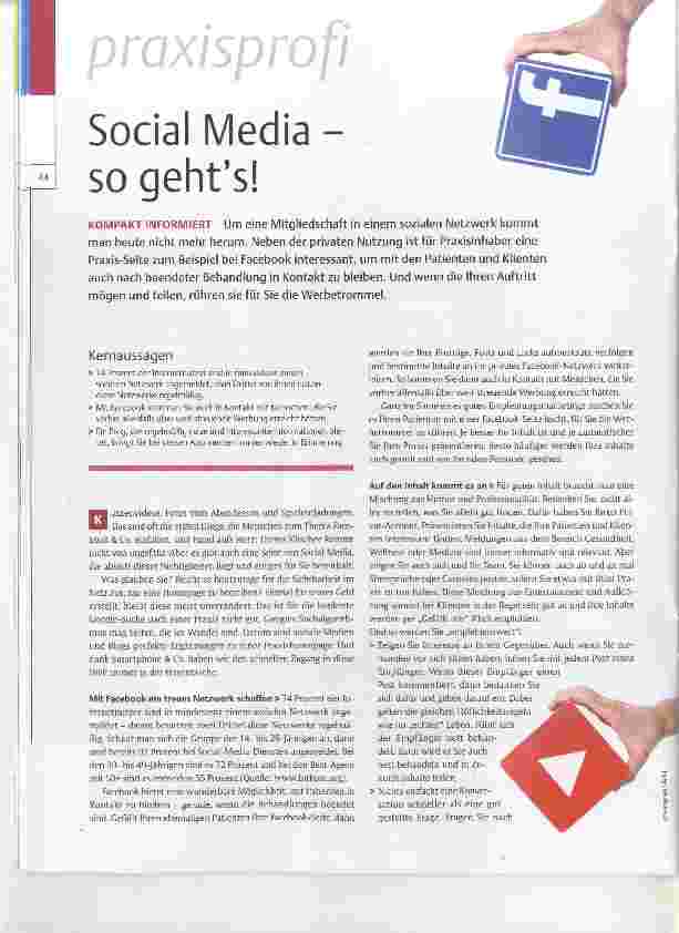 Vorschauseite 1: Social Media - so gehts!