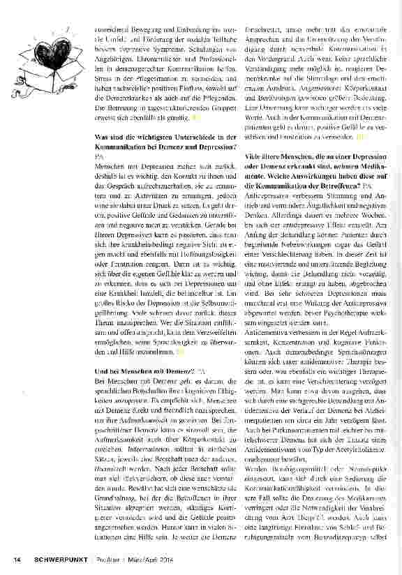Vorschauseite 3: „Eine gelungene Kommunikation ist die Grundlage jeglicher Therapie