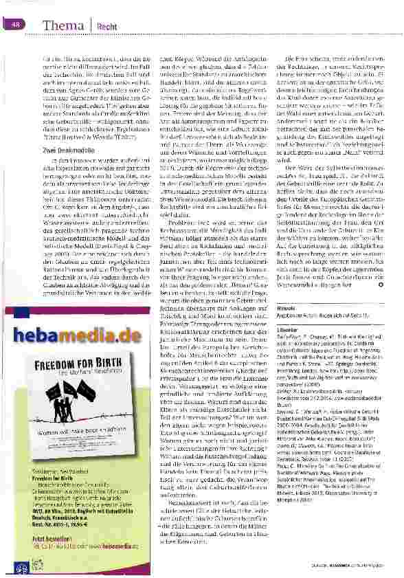 Vorschauseite 5: Prozesse gegen Hebammen - Wer hat die Entscheidimgsmacht?